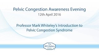 Prof Mark Whiteley  Introduction to Pelvic Congestion Awareness Evening [upl. by Sievert]