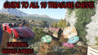 Forza Horizon 4  ALL 10 Treasure Hunt Locations  Fortune Island GUIDE [upl. by Annahahs279]