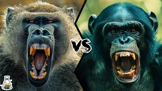 Baboon vs Bonobo Who Would Win [upl. by Ahsram974]