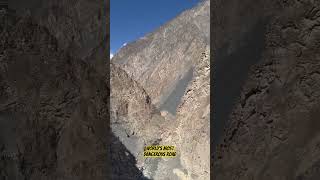 Shimshal valley Road dangerousroad lehmanaliroad manalitrip travelonbike landslidearea naltar [upl. by Rees]