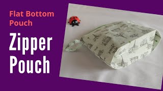 How to make Flat Zipper Pouch [upl. by Jeana556]