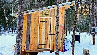 Building a Woodshed  Toolshed for the Dovetail Log Cabin  Off Grid Cabin  Timelaps Full Build [upl. by Aleakim497]