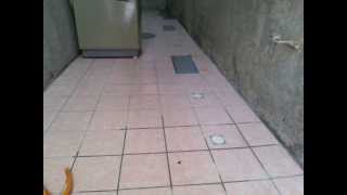 Floor Tile Installation with sloping plane [upl. by Schecter722]