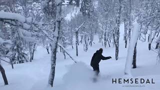 Offpiste from Hemsedal Skisenter in Norway Offpist i Hemsedal 2018 [upl. by Werdnaed]