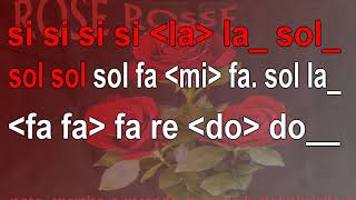 Rose rosse  karaoke notazionale [upl. by Anadroj431]