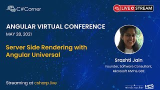 Server Side Rendering with Angular Universal  Angular Virtual Conference 2021 [upl. by Aihsinat]