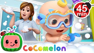 Big Bubble Bath Song and Swim Play  MORE CoComelon Nursery Rhymes amp Songs [upl. by Haimerej]