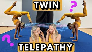 TWIN TELEPATHY GYMNASTICS ADD ON CHALLENGE IS IT REAL [upl. by Anael]