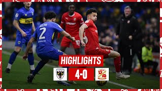 Extended Highlights AFC Wimbledon vs Swindon Town [upl. by Dougy]