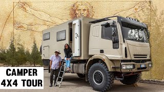 10 ANNI PER COSTRUIRLO 👉Ispirato da LEONARDO DA VINCI  Un Capolavoro  Iveco camper 4x4 tour [upl. by Oiznun]