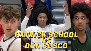 PATRICK SCHOOL vs 1 BOSCO‼️ Dylan Harper Brandon Lee Brady Loughlin Zay Brown [upl. by Kcirevam]