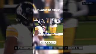 Steelers Vs Colts RECAP funny mad viralvideo [upl. by Sinclair]