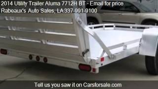 2014 Utility Trailer Aluma 7712H BT Aluminum Utility Trailer [upl. by Zelde]