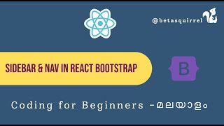 Creating a Responsive Sidebar with Menus and Icons in React Bootstrap  Malayalam [upl. by Yroc295]