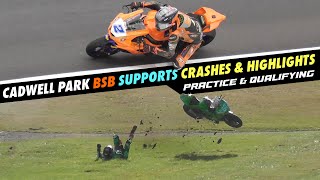 Cadwell Park Crashes amp Highlights British Superbike Supports BSB Practice amp Qualifying 2024 [upl. by Asira]