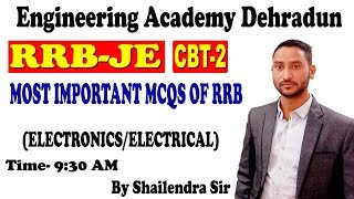 MOST IMPORTANT MCQS OF RRB JE  SSC JE VIZAG STEEL DRDO NTPC UPPCL ETCELECTRONICS ELCT [upl. by Erdnoid583]