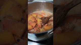 Gambas met papaja in kokosmelk en dragon kruidenyummy CookingEssentials foodiegram foryou yt [upl. by Tarrel337]