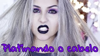 Platinando o cabelo  Antes e Depois [upl. by Naesed]