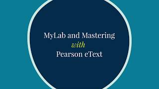 MyLab and Mastering  Pearson eText [upl. by Eulalee]