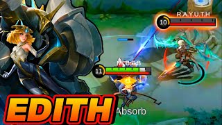 SORRY ARGUS IS NOT YOUR DAY 😎  EDITH EXPLANE  AMAZING MOMENTS EDITH FULL RANK GAMEPLAY  MLBB [upl. by Tound848]