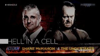 WWE WrestleMania 32 Match Card Shane McMahon vs The Undertaker Hell in a Cell V4 [upl. by Gualterio]