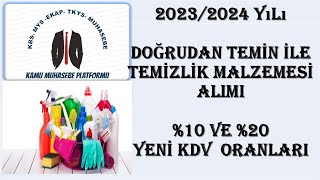 TEMİZLİK MALZEMESİ ALIMI 20232024 [upl. by Nyllewell]