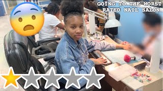 I WENT TO THE WORST REVIEWED NAIL SALON IN MY RATCHET CITY 1 STAR OMG [upl. by Carolee47]