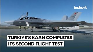 KAAN Turkiyes National Combat Aircraft completes its second flight  InShort [upl. by Jae]