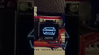 Micropython esp32 ssd1306 3D draw demo 1 [upl. by Teodora]