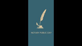 Happy Notary Public Day [upl. by Dibru]