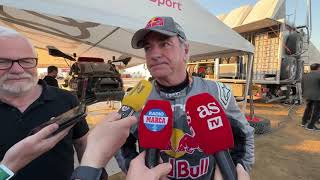 DAKAR 2024 Carlos Sainz quotCuando he visto a Loeb parado me lo he tomado con mucha calmaquot [upl. by Barvick]