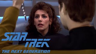 Data Stabs Troi  HD Star Trek The Next Generation TNG [upl. by Annayar]