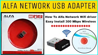 ALFA Network USB Adapter 80211n  How To Alfa Network Wifi driver Easy Install300Mbps Wireless Pico [upl. by Hareehat]