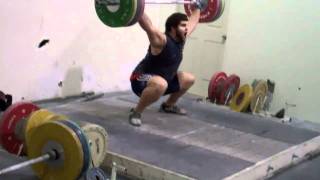 Spencer Snatches 160kg during Olympic Lifting Practice [upl. by Hannon687]