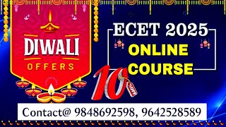 DIWALI OFFER 10 OFF  ECET  2025  APPSAIMEDHAIN 9848692598 [upl. by Mayhew]