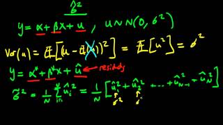 Estimator for the population error variance [upl. by Kra]