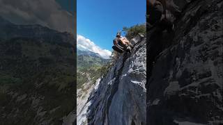 BASE jumping in Lauterbrunnen switzerland adrenaline nature mountains extremesports flying [upl. by Joanne]