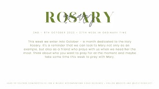 ExtraOrdoNary  27th Week in Ordinary Time  Rosary [upl. by Wolfie197]