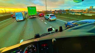 POV Truck Driving 🇧🇪 Antwerpen to Hesselt A13 E313  Scania R450  ASMR  4K HD  truck hgv pov [upl. by Yenettirb]