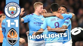 HIGHLIGHTS  MAN CITY 11 SHAKHTAR  GUNDOGAN REACTION [upl. by Nahij]