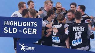 Highlights  Slovenia vs Germany  Mens EHF EURO 2018 [upl. by Bartosch740]