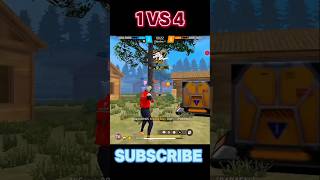 IMPOSSIBLE 🎯1 VS 4😈😱PARAFEL JOD shorts ff garenafreefire youtubeshorts trending shortsviral [upl. by Yttap968]