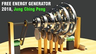 Free Energy Generator 2018 JUNG CHING PENG Inertia Constant Generator [upl. by Ihcelek]