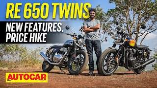 2023 Royal Enfield Interceptor Continental GT 650 review  Whats new  First Ride  Autocar India [upl. by Junko]