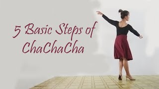 Cha Cha Cha Five Basic Steps [upl. by Dweck]