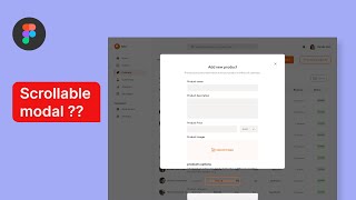 Modal UI design Vertical scroll in Figma  Scrolling in Figma explained in 4 minutes [upl. by O'Kelly]