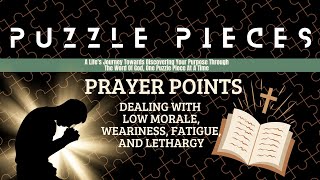 Prayer Points  Struggling With Low Morale Weariness Fatigue amp Lethargy [upl. by Eyma]