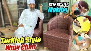 DiY Wing Chair for Living Room Bedroom Lounge Chair Luxury Rest Chair [upl. by Derriey503]