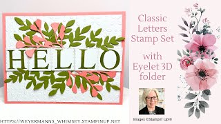 Classic Letters stamp set card idea 5 Stampin’ Up [upl. by Eitac766]