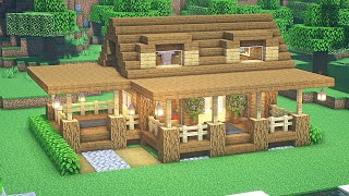 Minecraft Survival House Tutorial 2  Minecraft Builds [upl. by Htinek977]